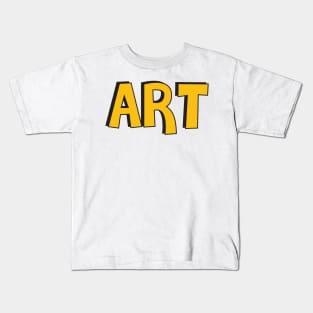 Film Crew On Set - Art - Gold Text - Front Kids T-Shirt